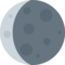 Waning Crescent Moon emoji on Twitter